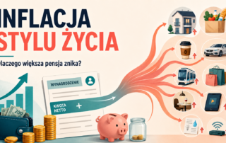 Inflacja stylu życia jako sytuacja, w której większa pensja znika przez rosnące wydatki.