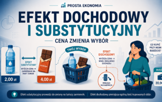 Efekt dochodowy i substytucyjny cena zmienia wybór
